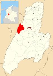 Ubicación de Cajamarca en el Departamento del Tolima